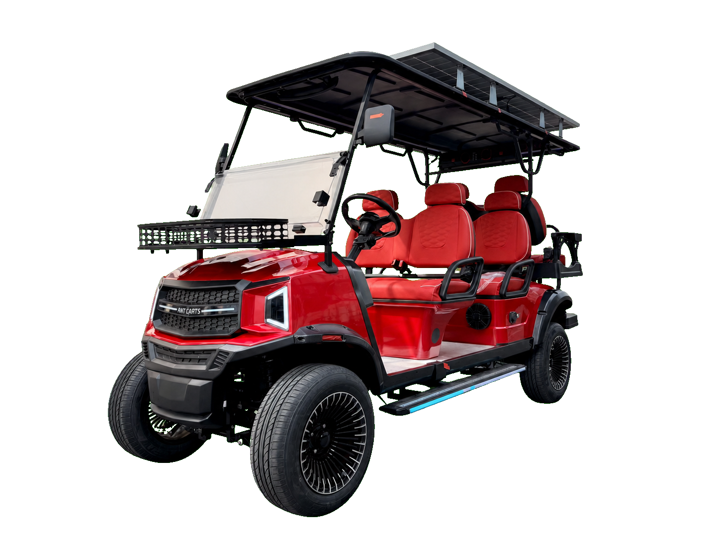 Red ANT 6 front three-quarter view