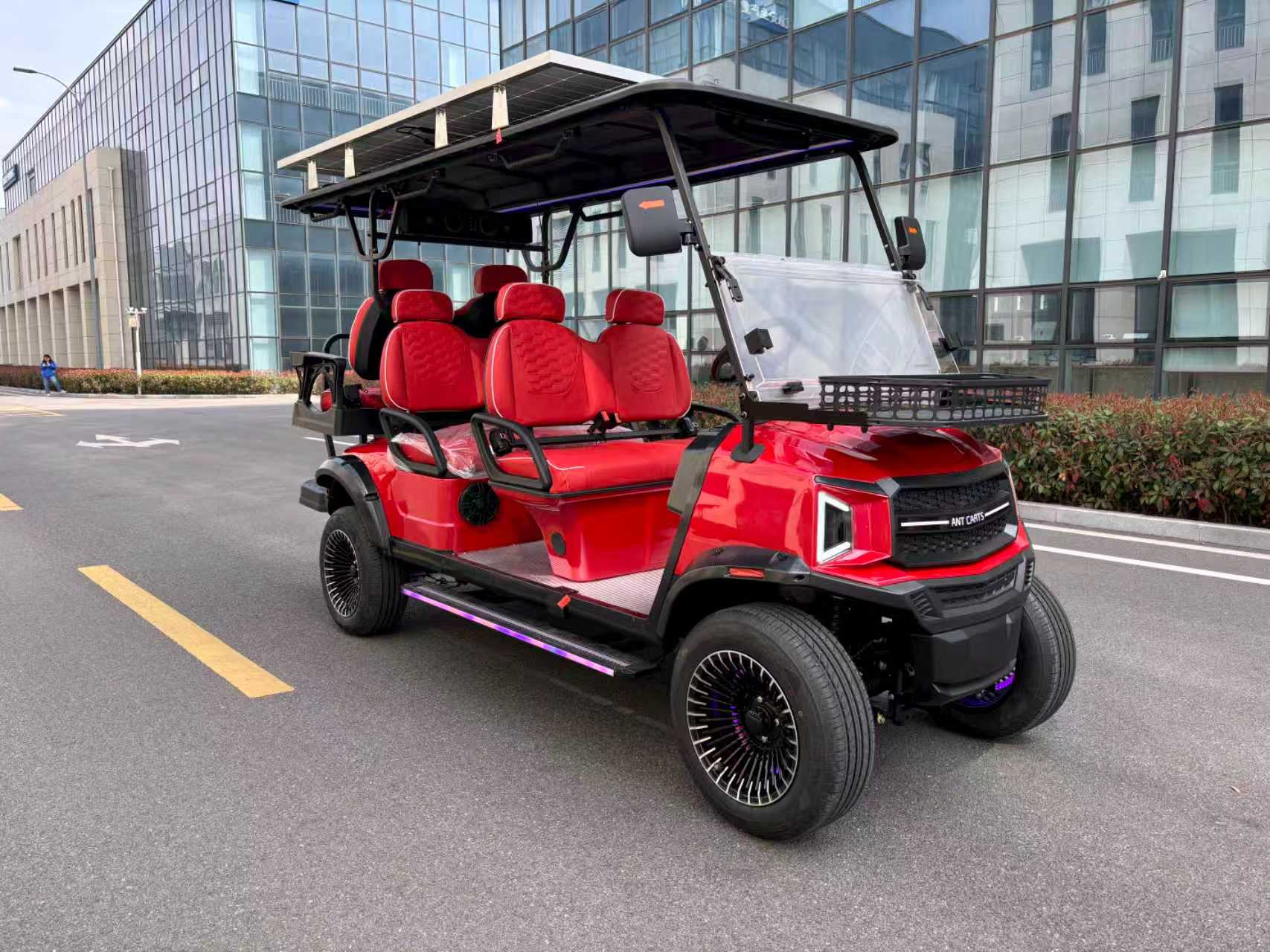 Red ANT 6 front three-quarter view